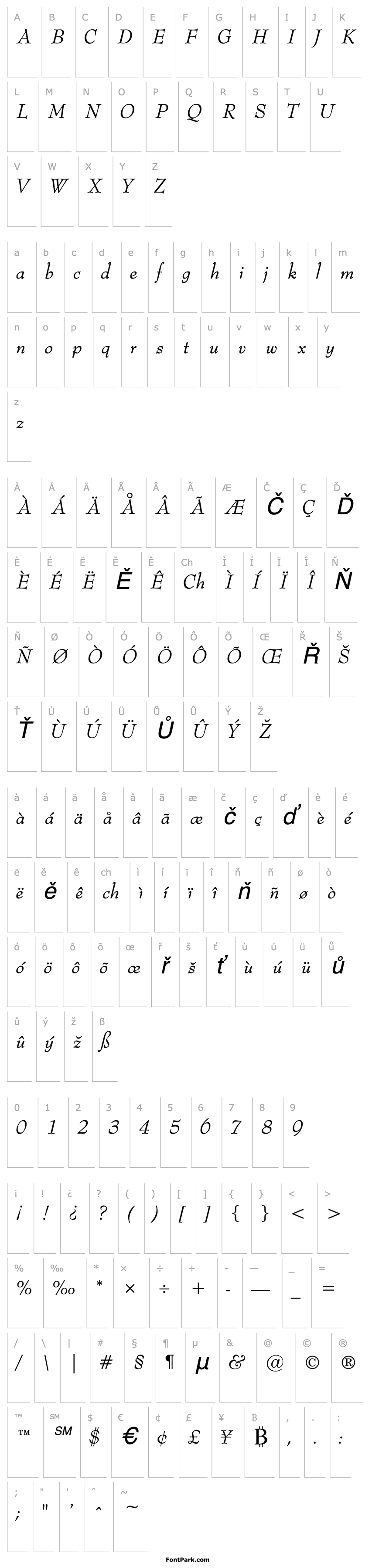 Overview Bernard Italic