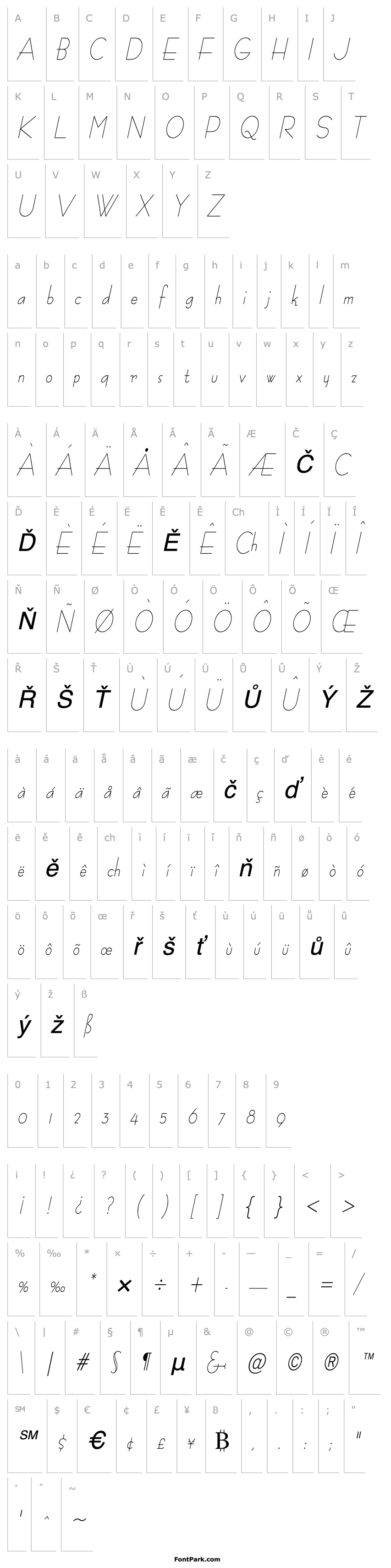 Overview Bernie Condensed Italic