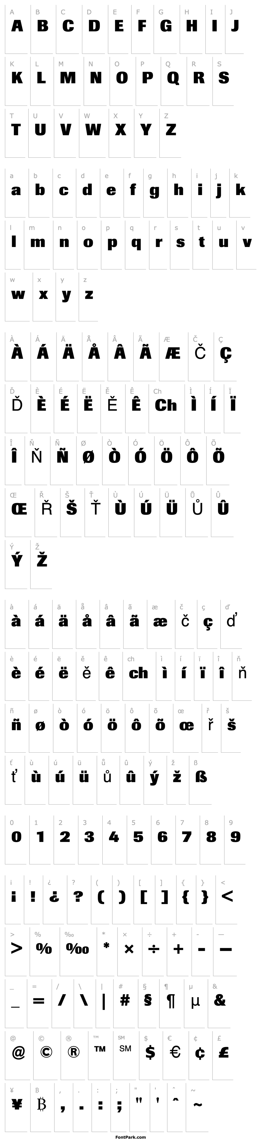 Overview Berthold Imago Extra Bold