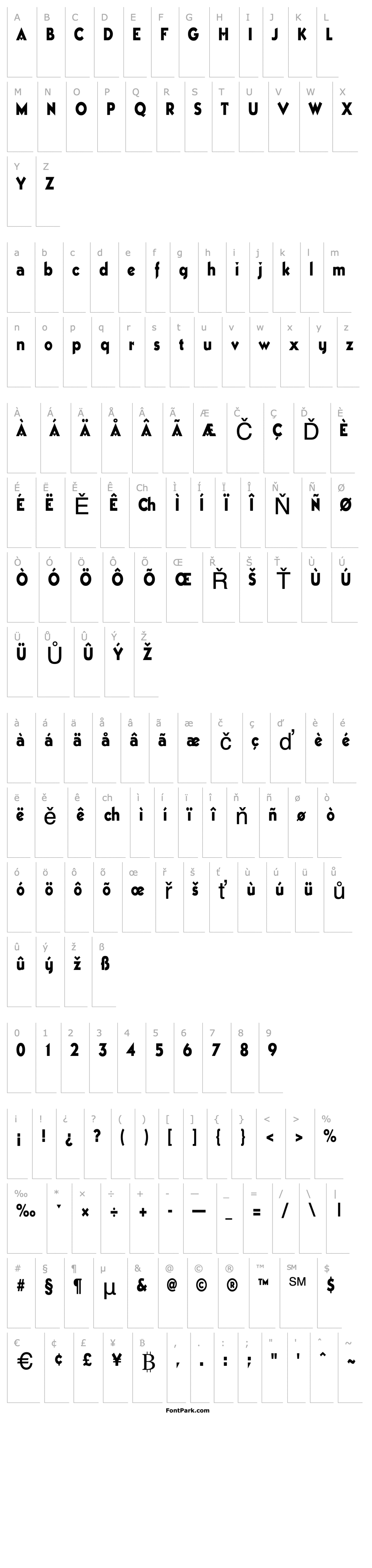 Overview BestSevenFont77 Regular ttcon