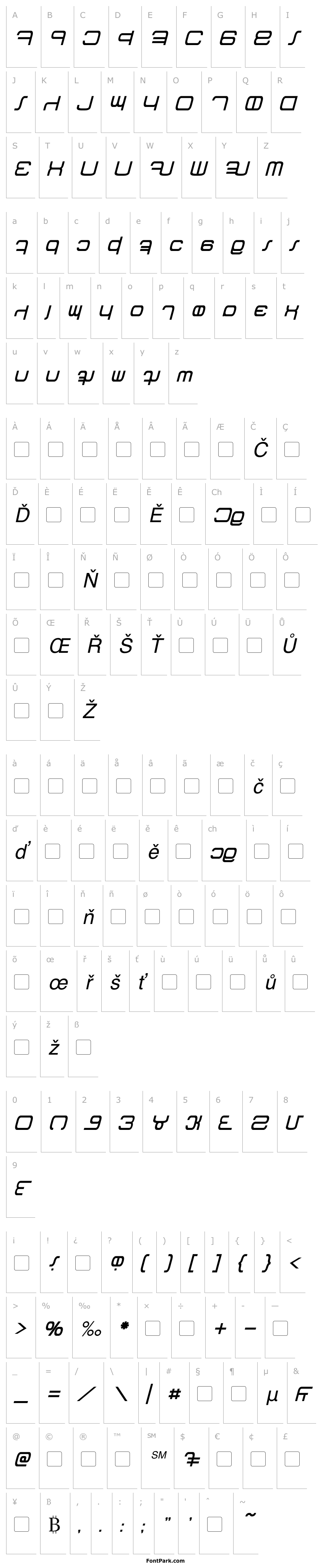 Overview Betazed Italic