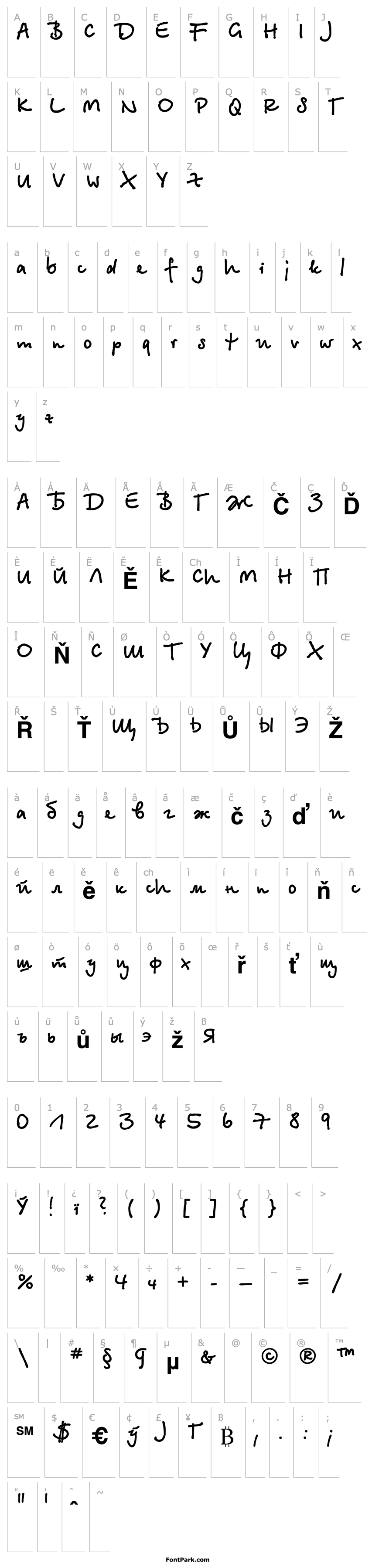 Přehled Betina Script Bold