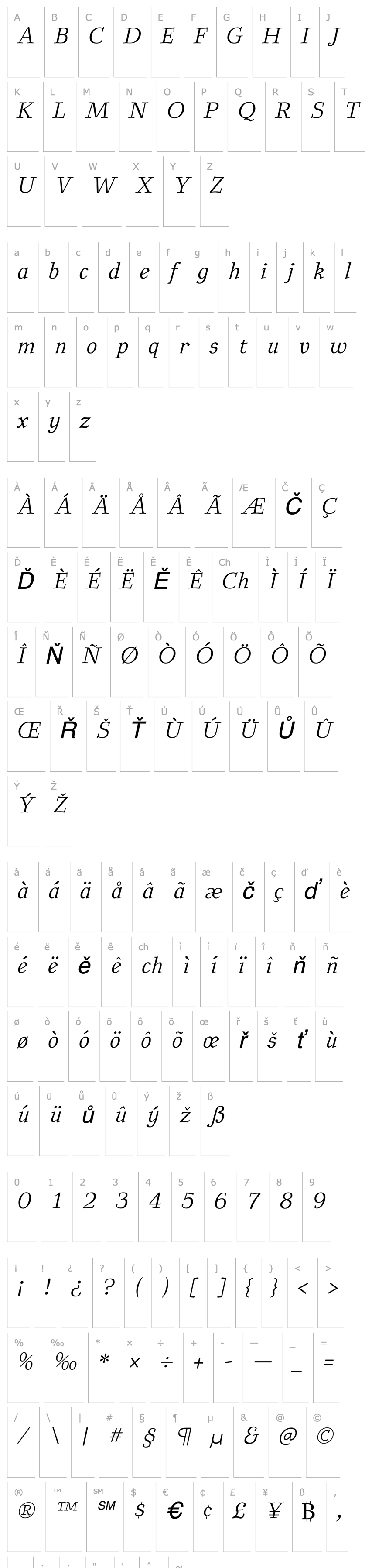 Overview BetterEuroika Italic