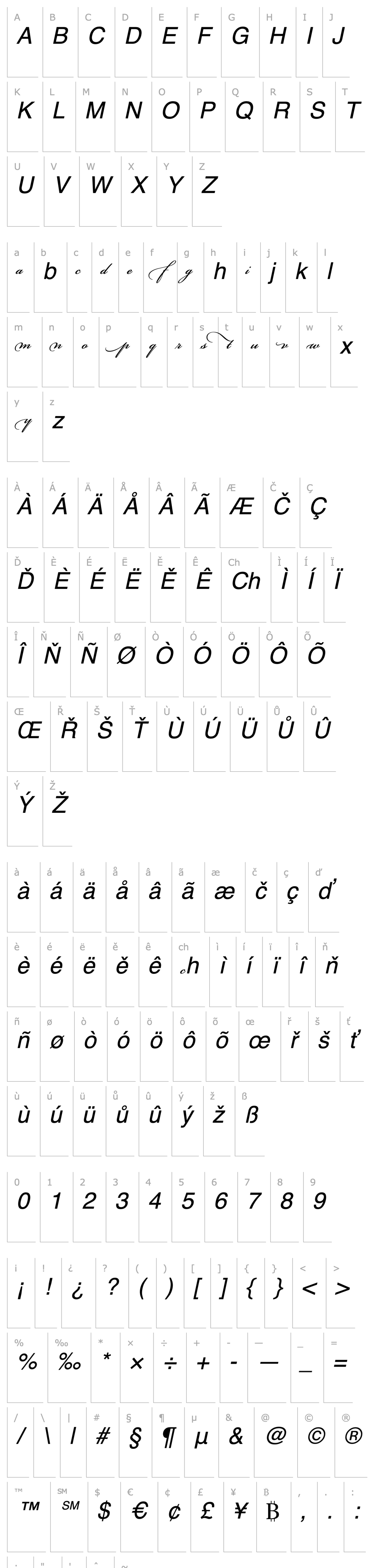 Overview Bickham Script MM Beg