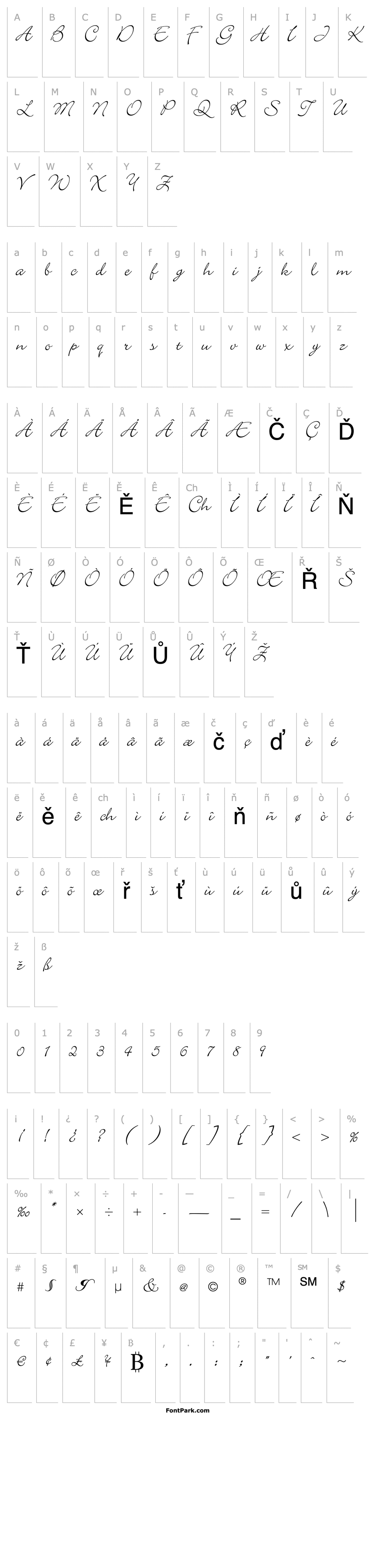 Overview Bickley Script