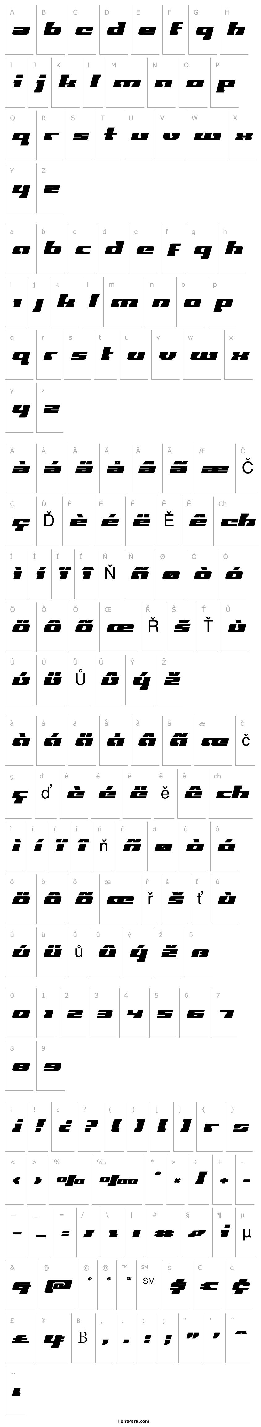 Overview Big Blue Bug Expanded Italic