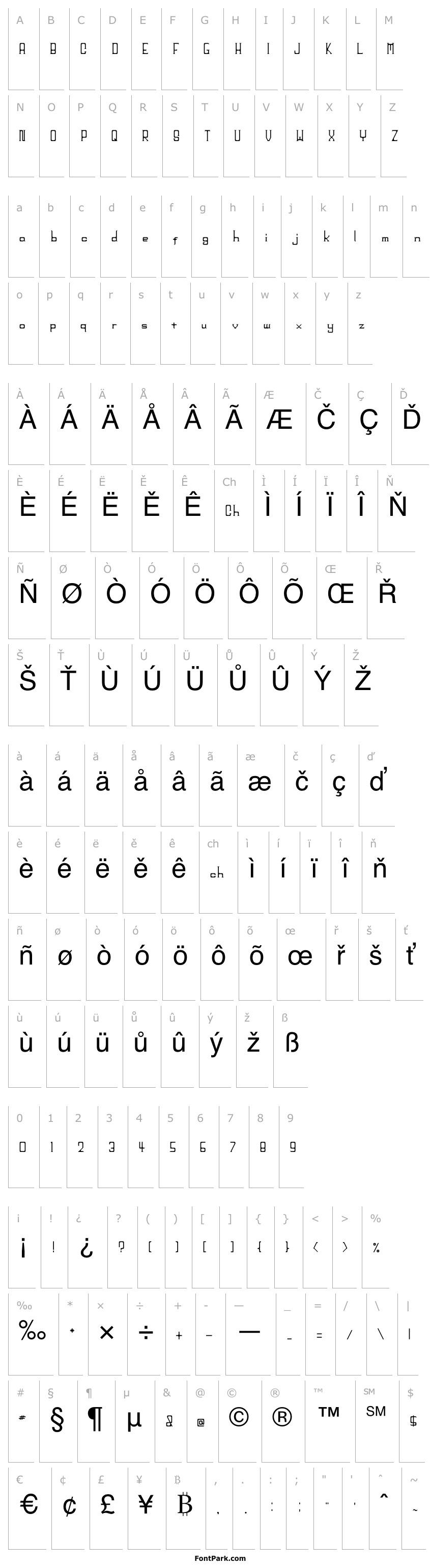 Přehled big_head Regular