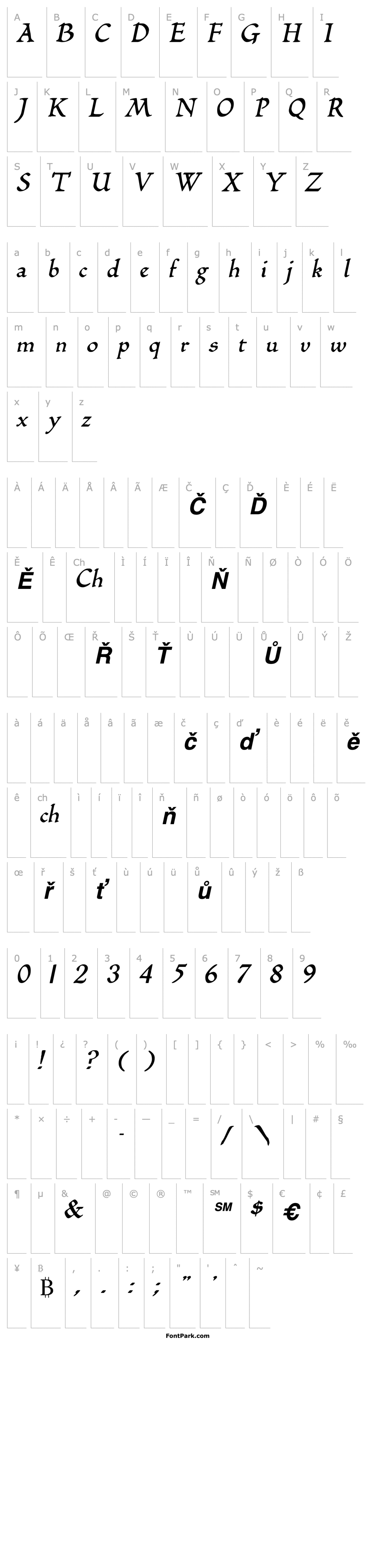 Overview BilboDisplay Bold Italic