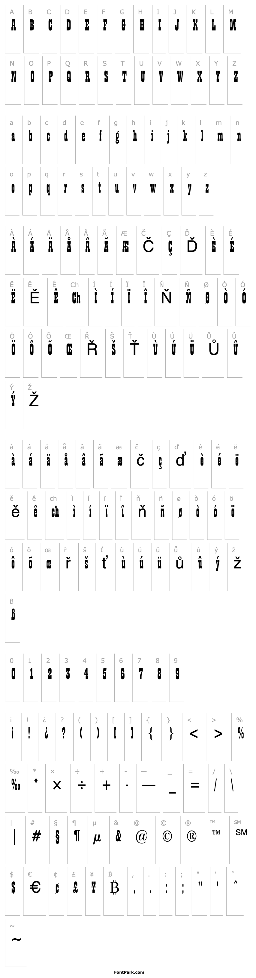 Přehled Billboard 11 Condensed Normal