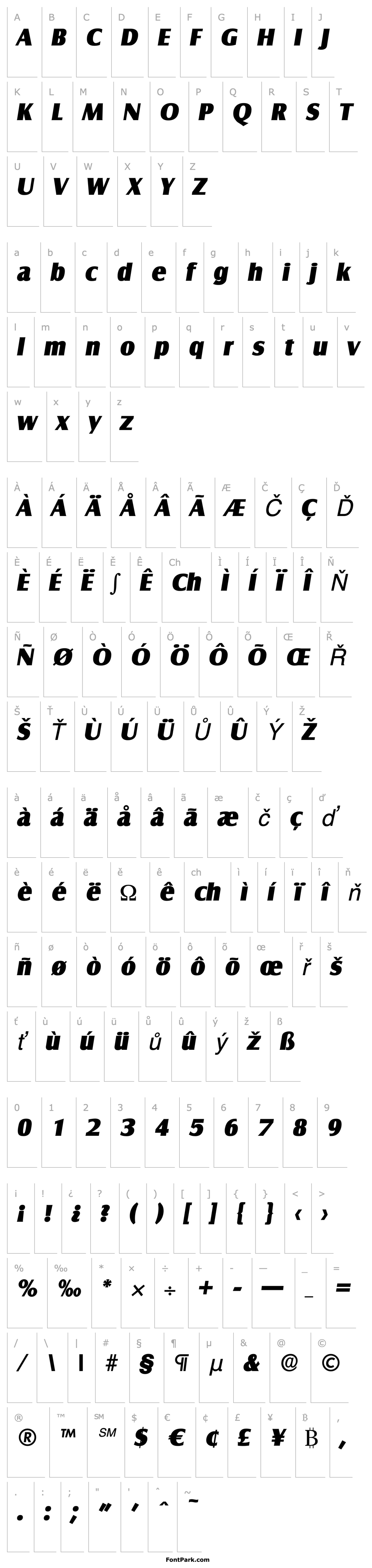 Přehled BillyBecker-Heavy Italic