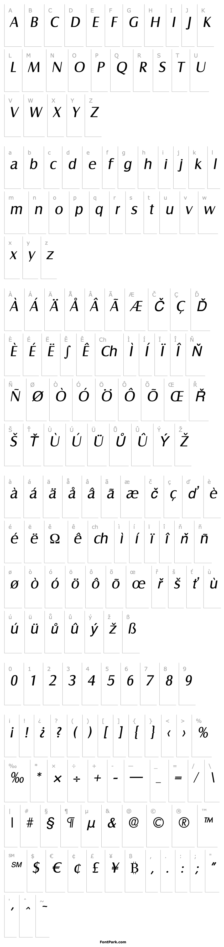 Přehled BillyBecker Italic