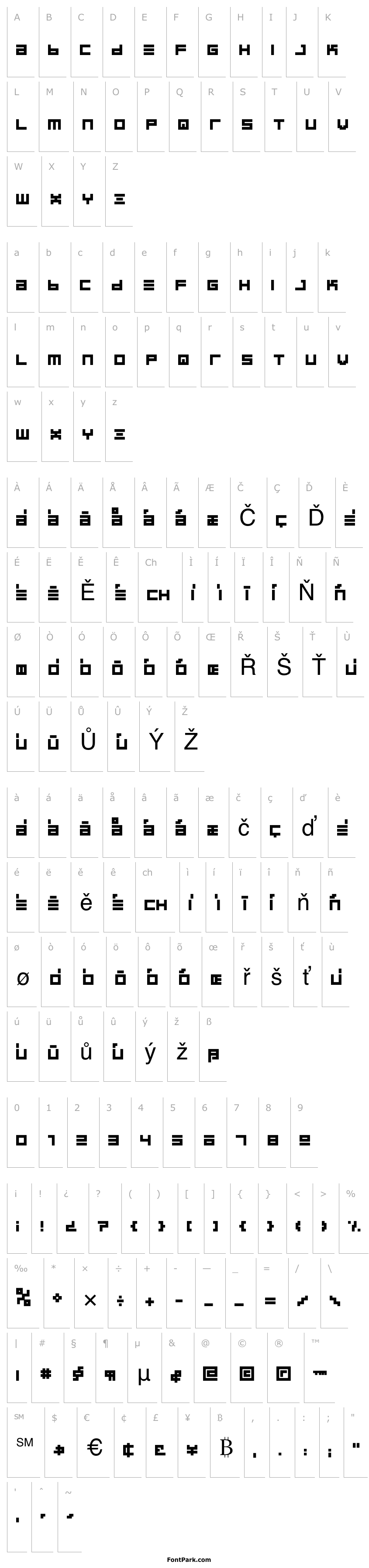 Overview BINBold-Regular