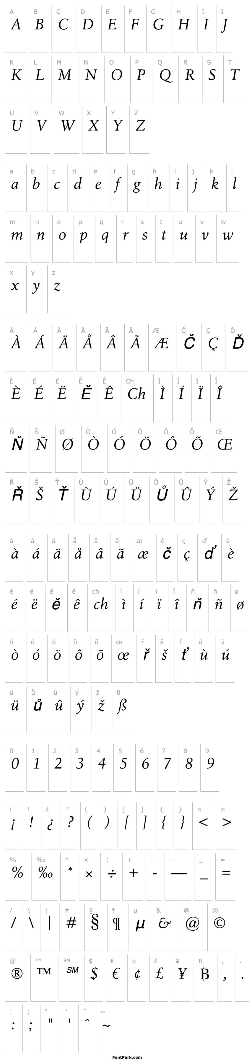 Overview Birka Italic