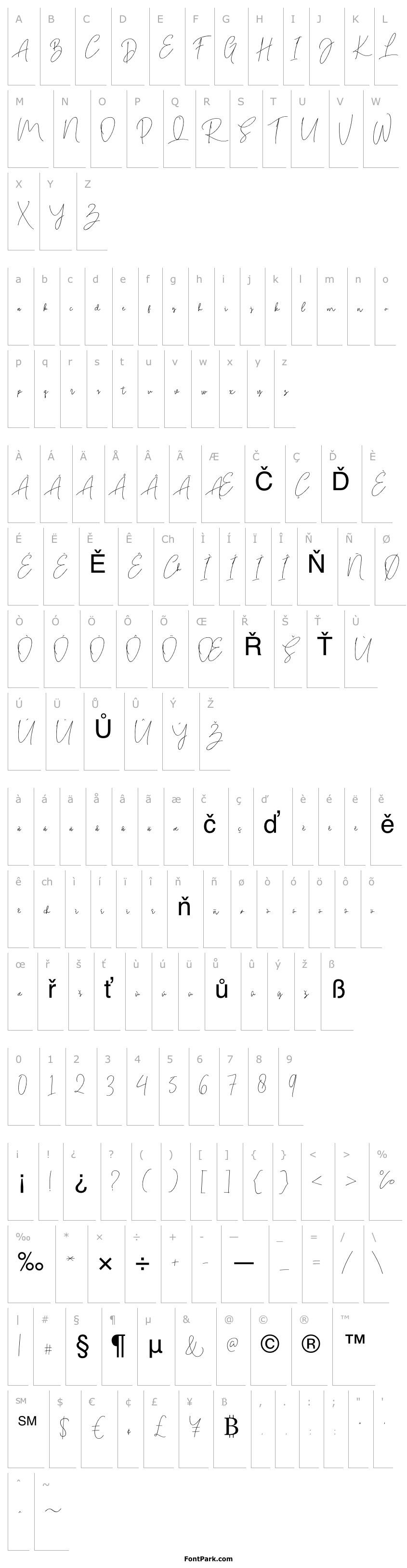Přehled BitlameroScript-Regular