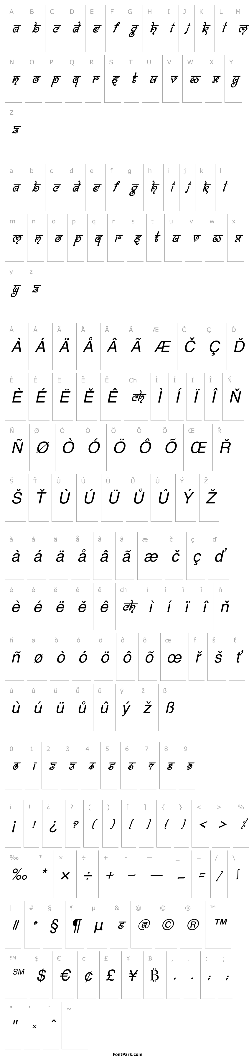 Přehled Bitling moksh Italic