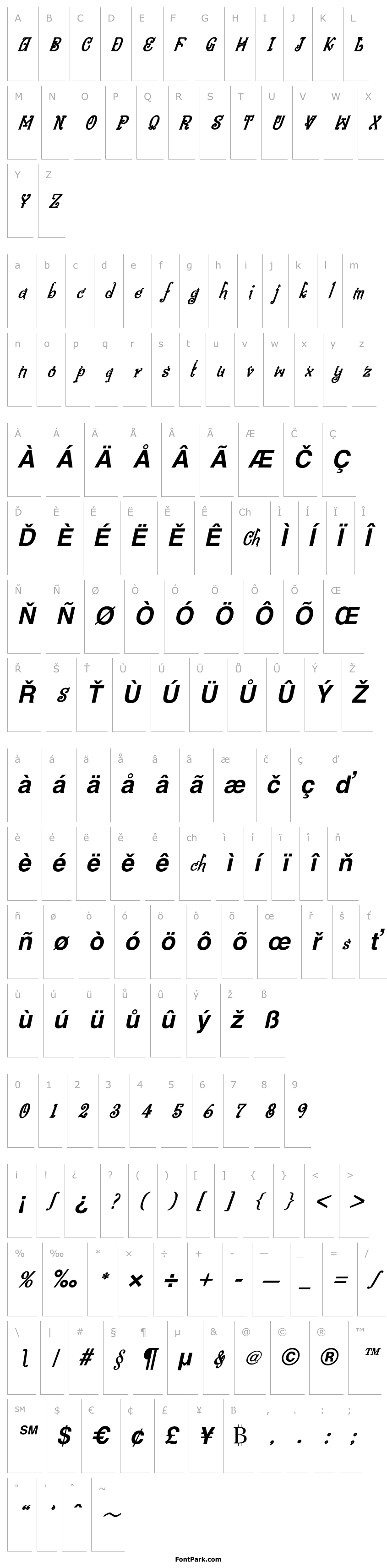 Overview Bitling niks musical Bold Italic