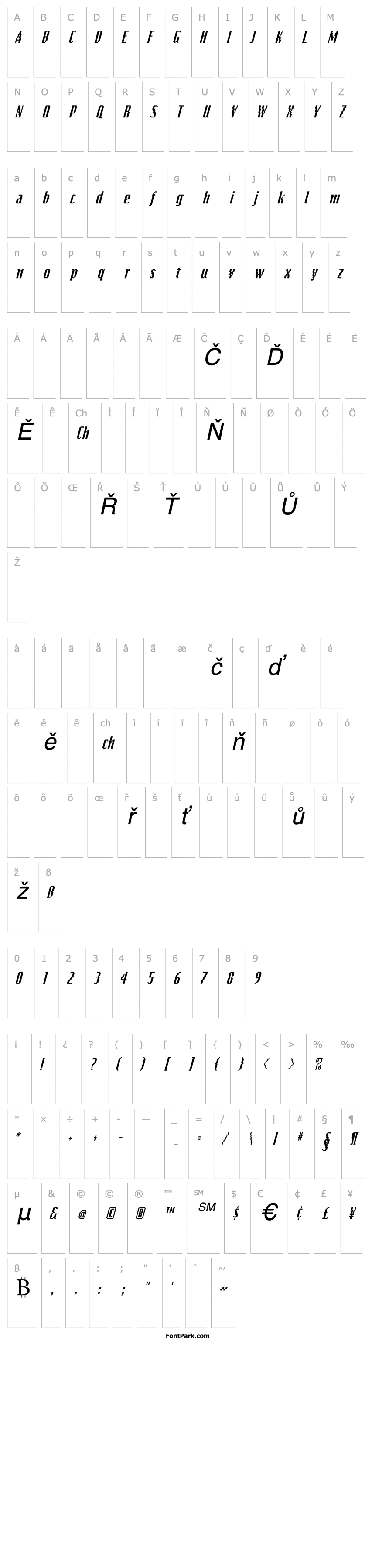 Přehled Bits Italic