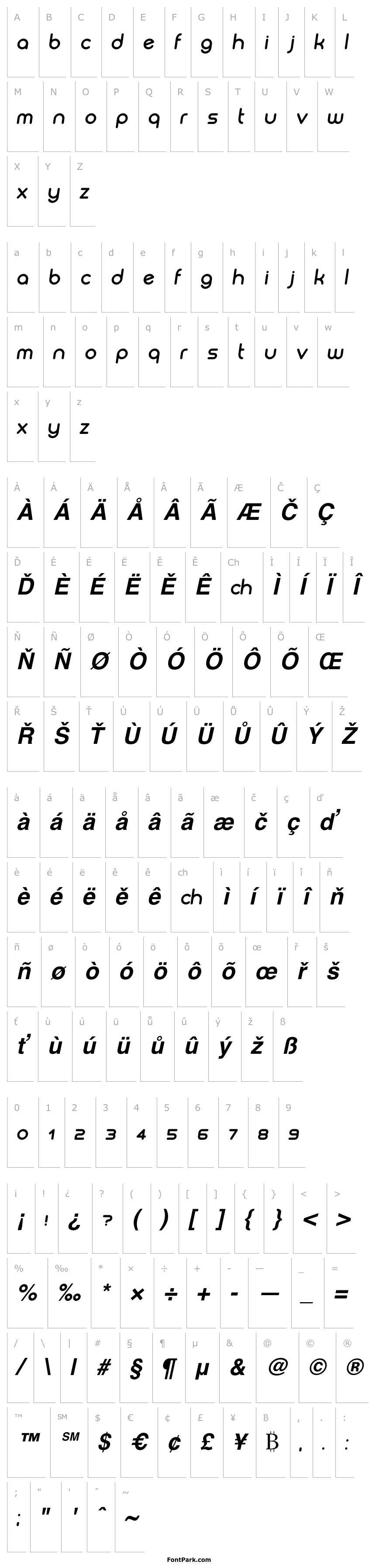 Přehled Biysk Bold Italic