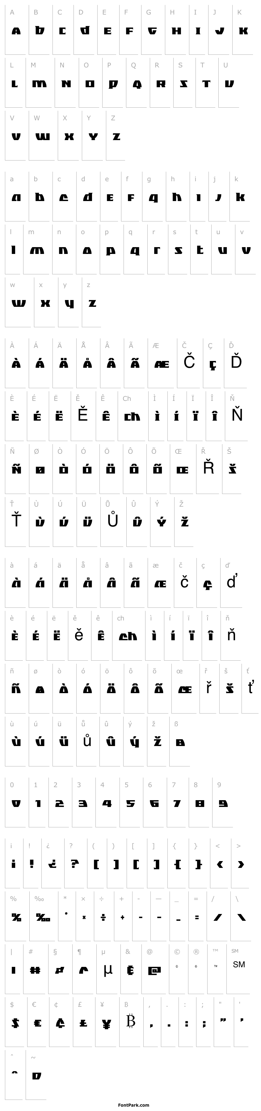 Overview Black Bishop Condensed