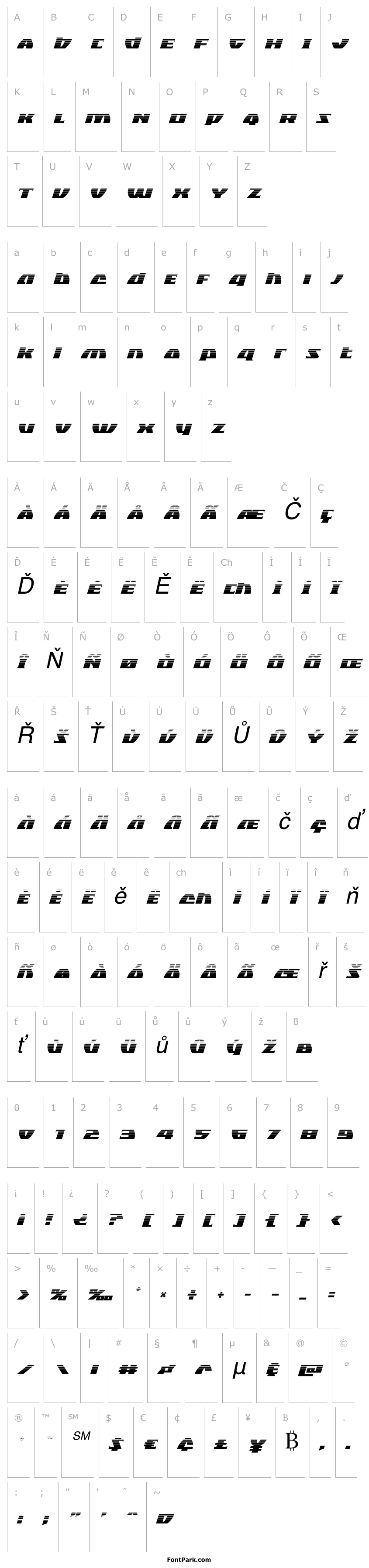 Overview Black Bishop Halftone Italic