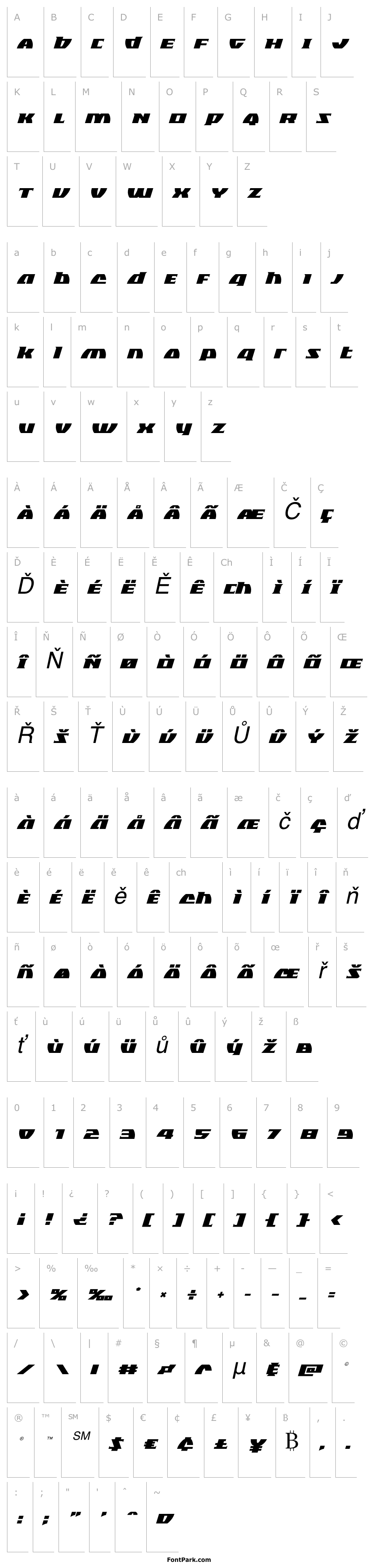 Přehled Black Bishop Italic