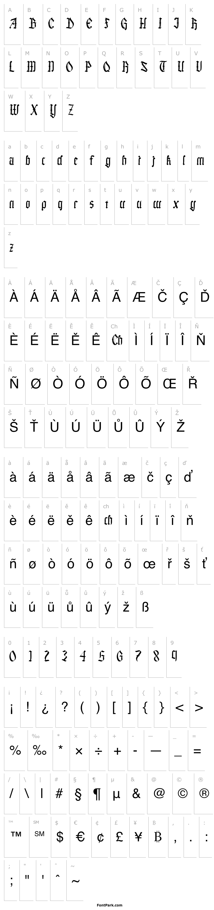 Přehled Black Callig