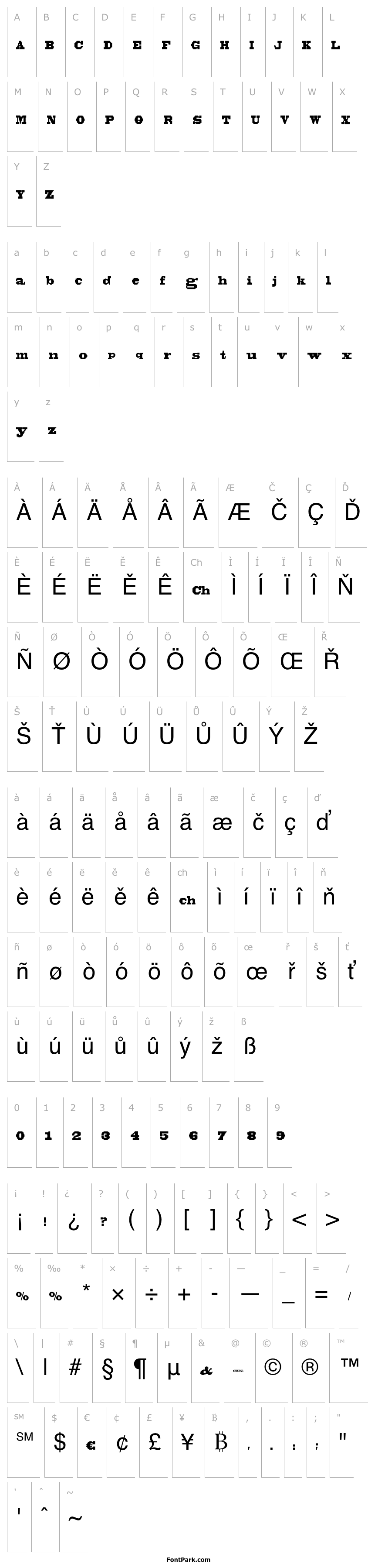 Přehled BLACKBONSAI1.0Regular