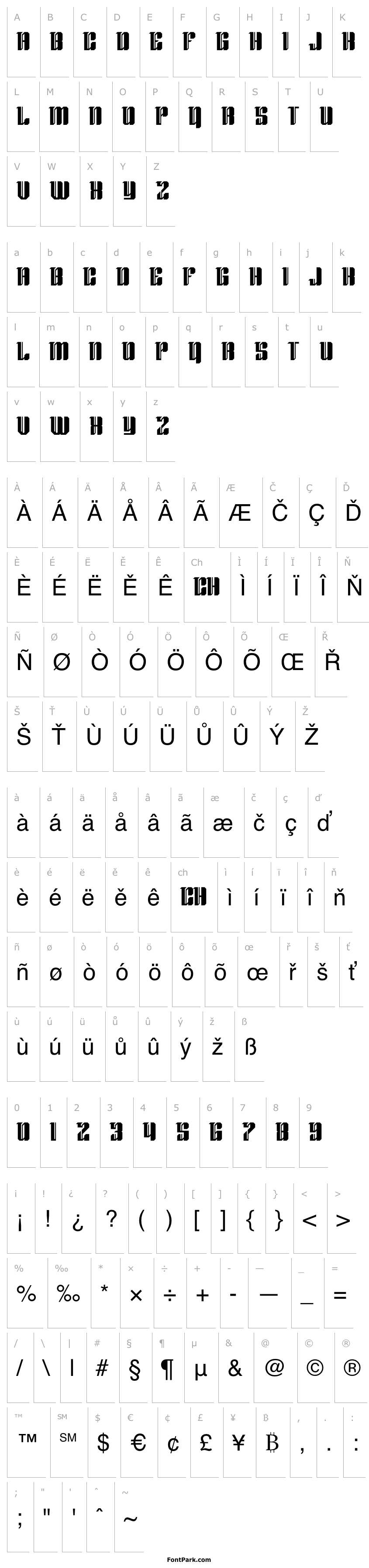 Přehled Blackletter 97 Regular
