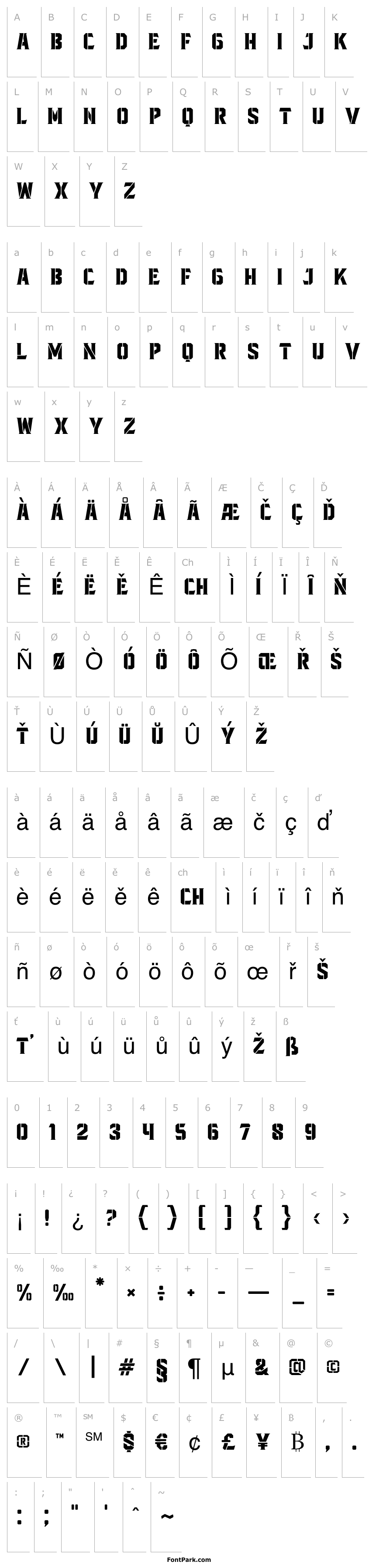 Přehled BlacktroopsStencil