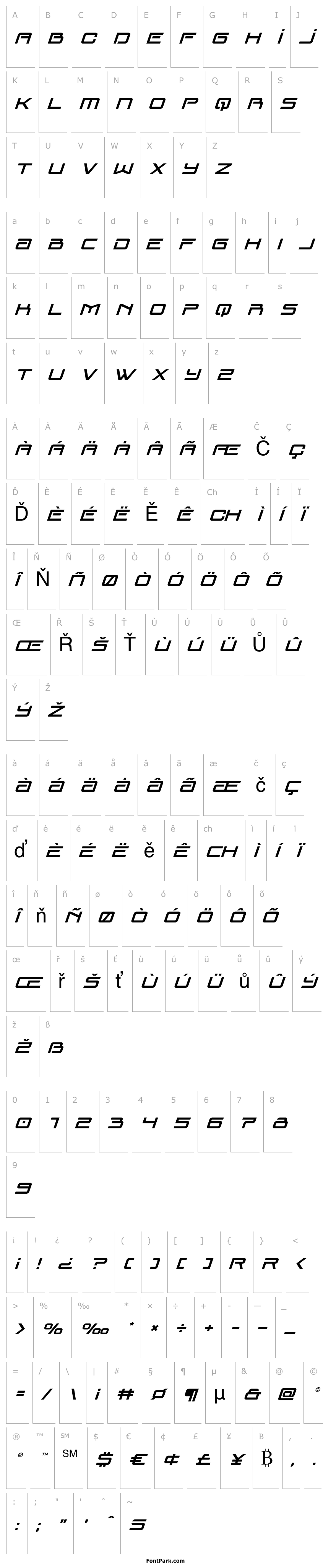 Overview Blade Singer Super-Italic
