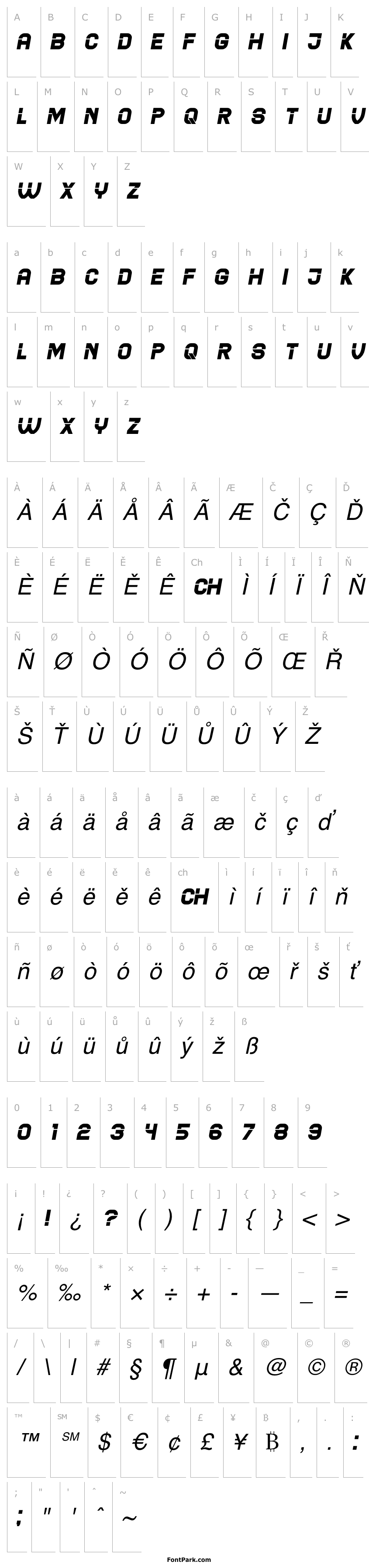 Overview Blader Italic