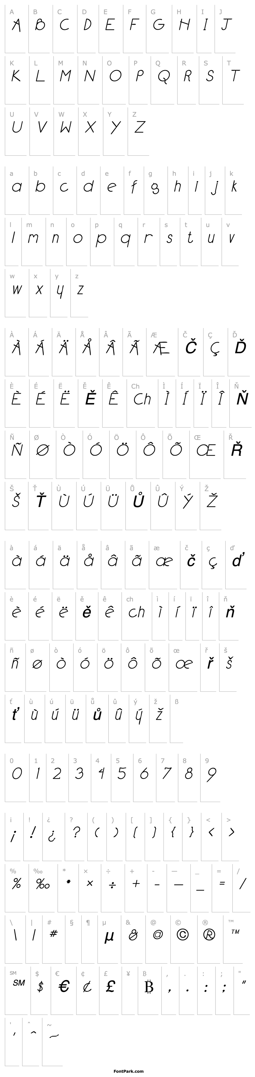 Overview Blarney Italic