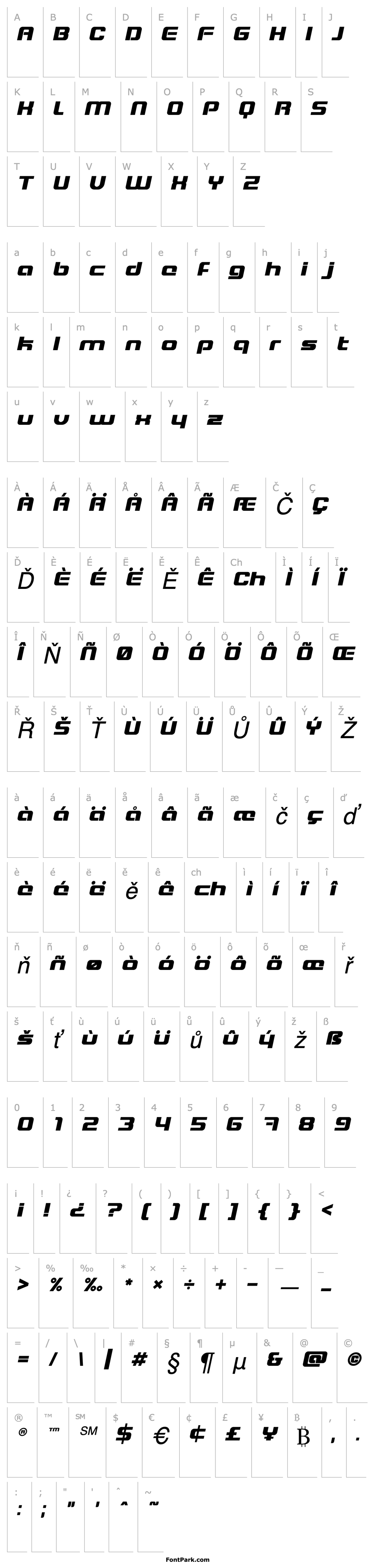 Overview Blaster Italic