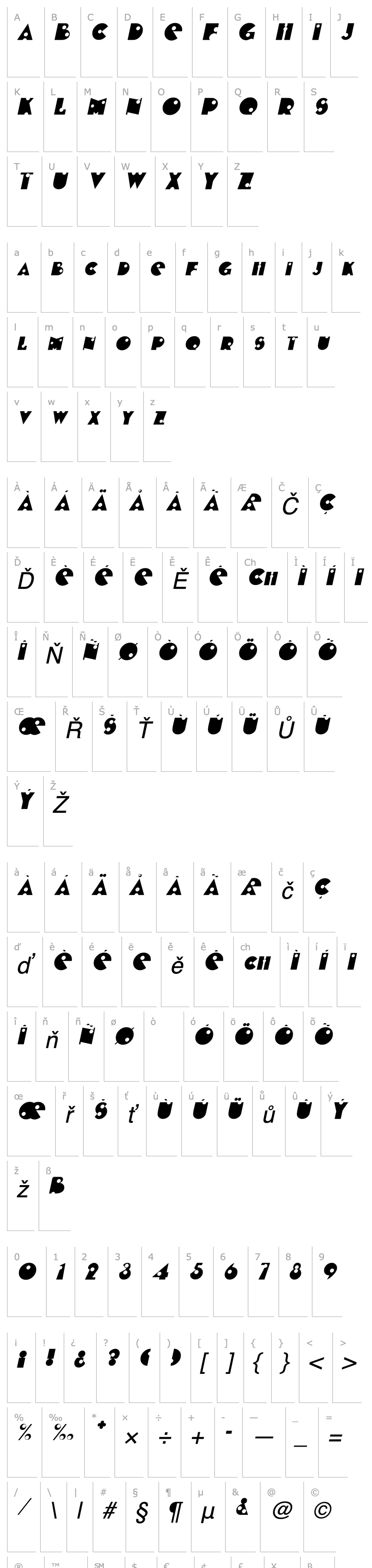 Přehled BlasterSCapsSSK Italic