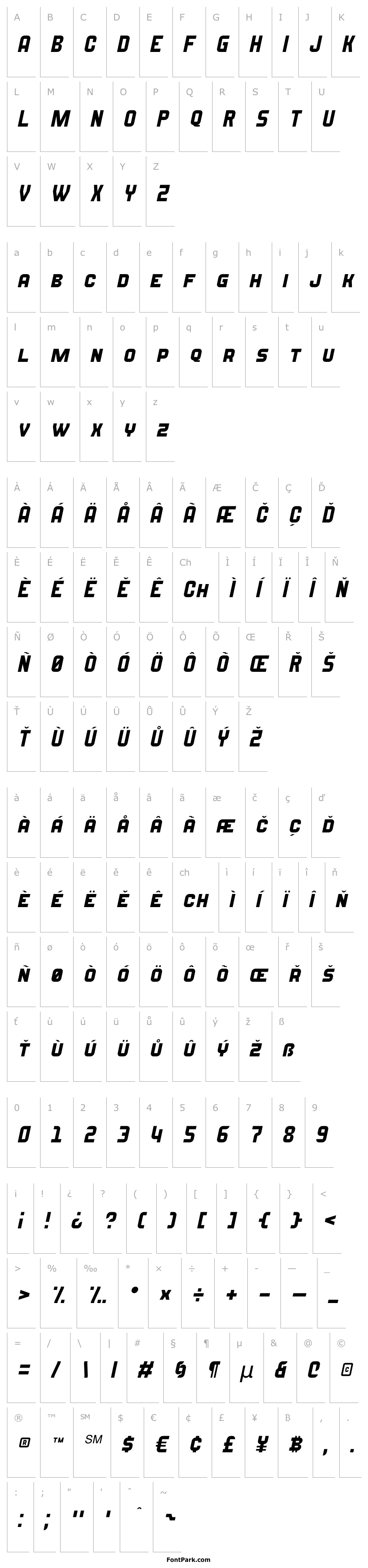Overview Blazma Italic