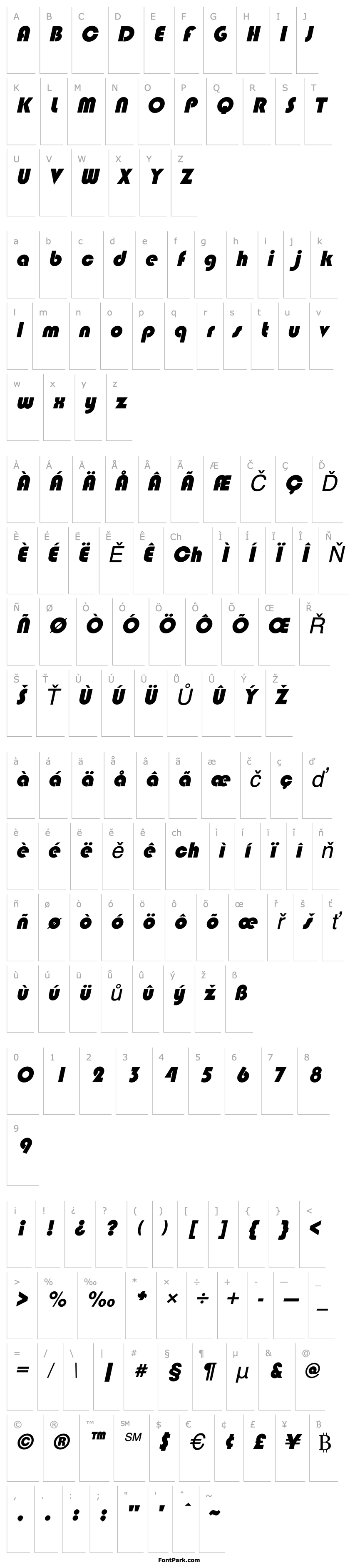 Overview Blimpo Italic