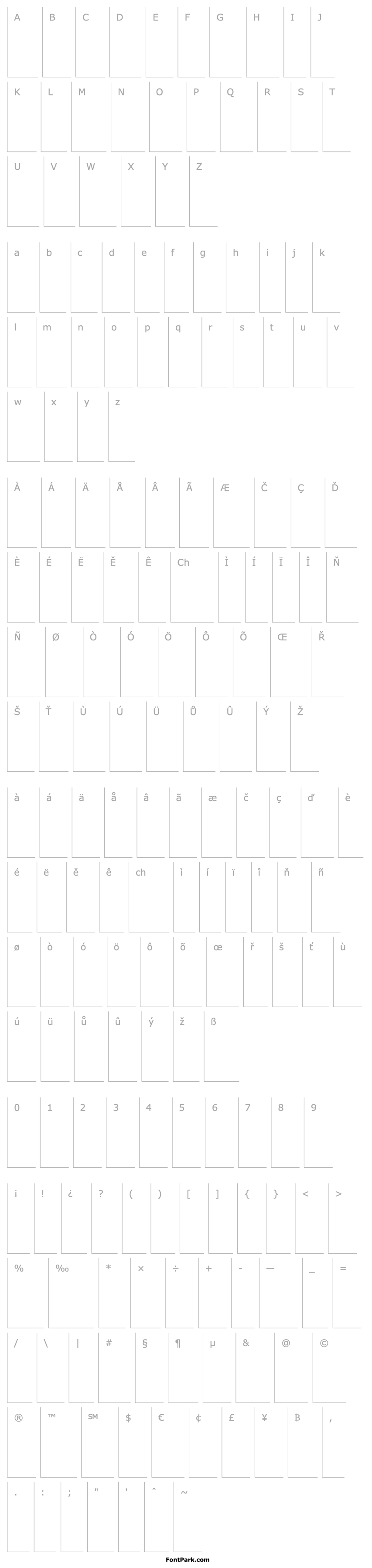 Overview BlissCaps-HeavyItalic