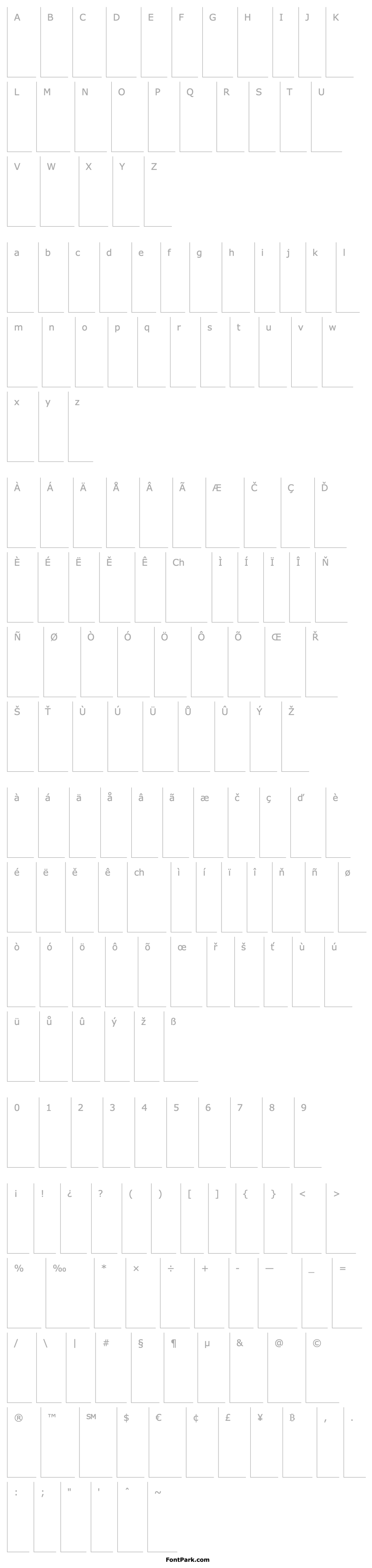 Overview BlissCaps-Italic