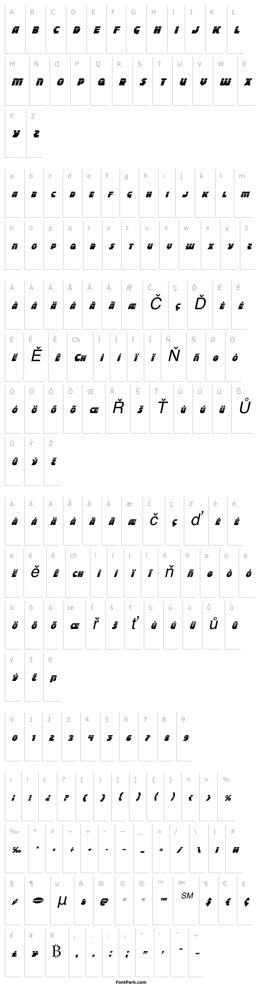 Overview Blitzstrike Laser Italic