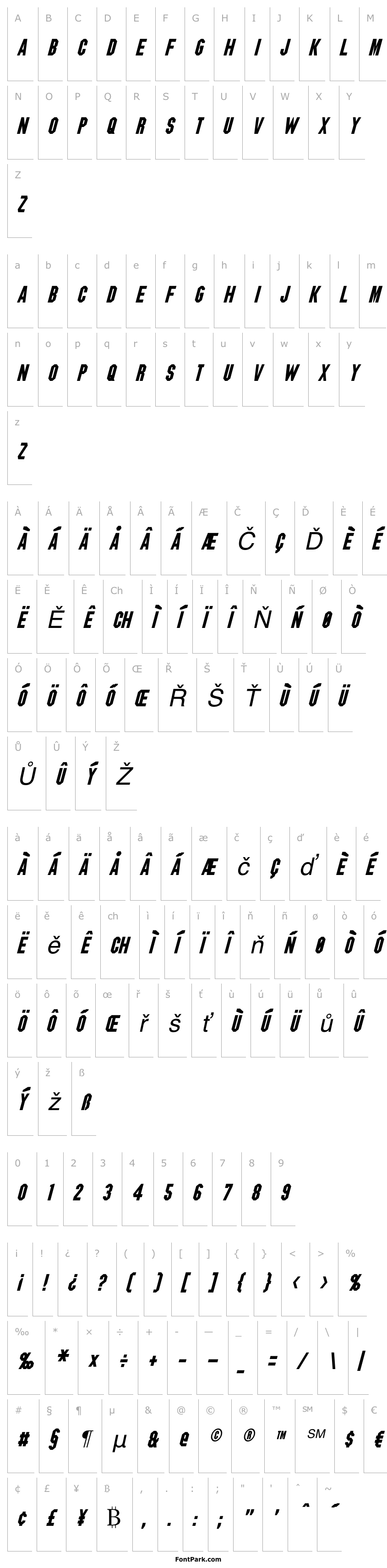 Overview Blitzwing Italic