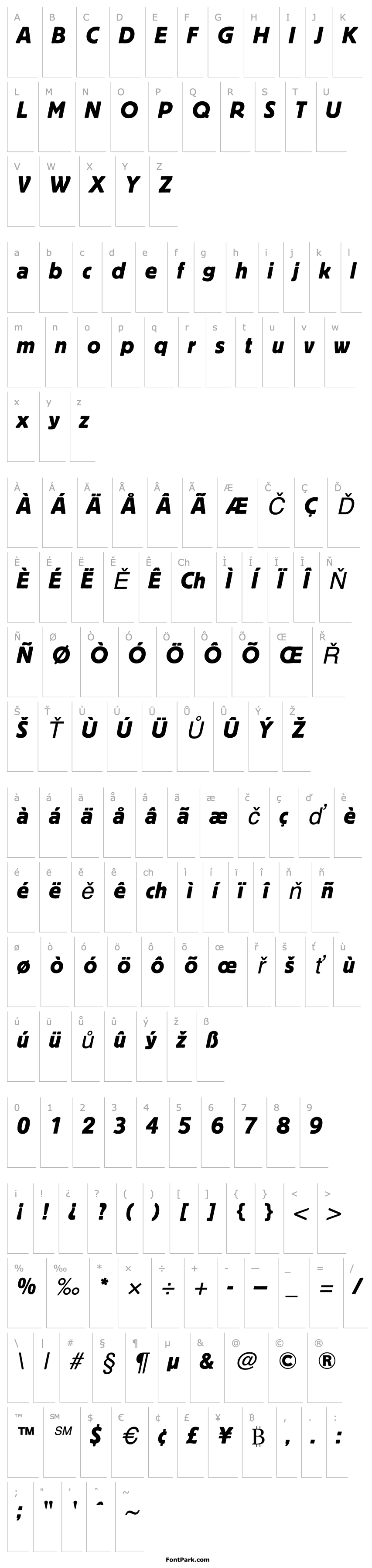 Overview BlockBE Italic