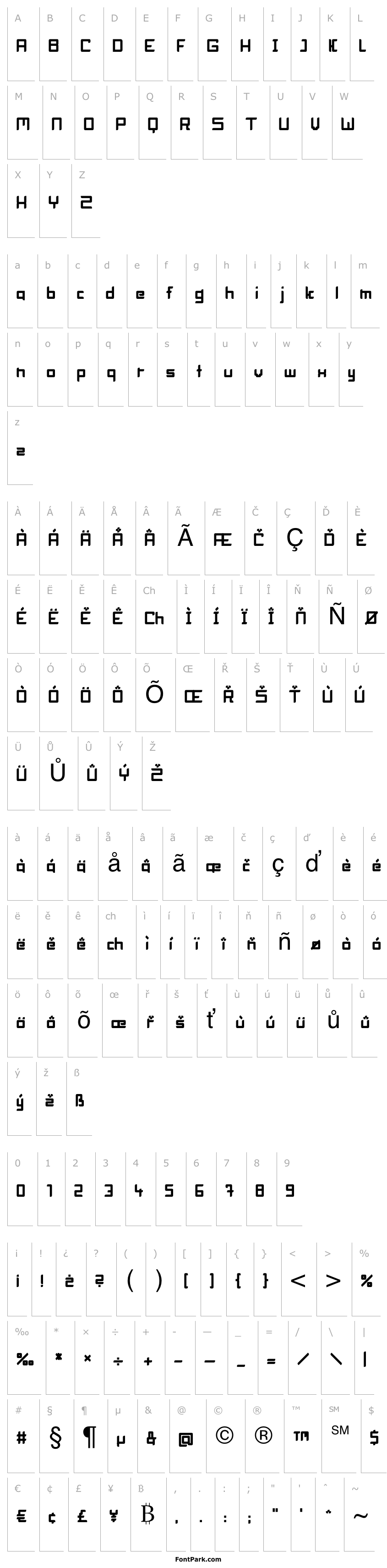 Overview BlockHead Bold