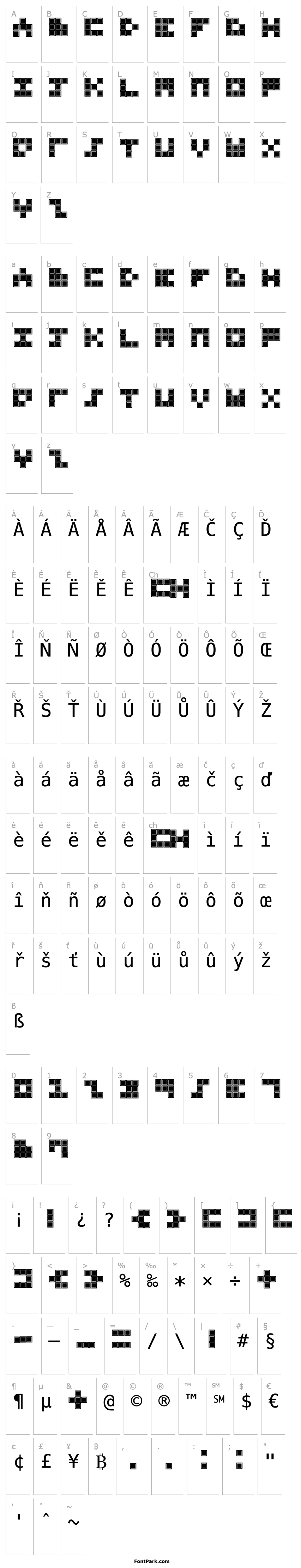 Přehled Blocky Outlined