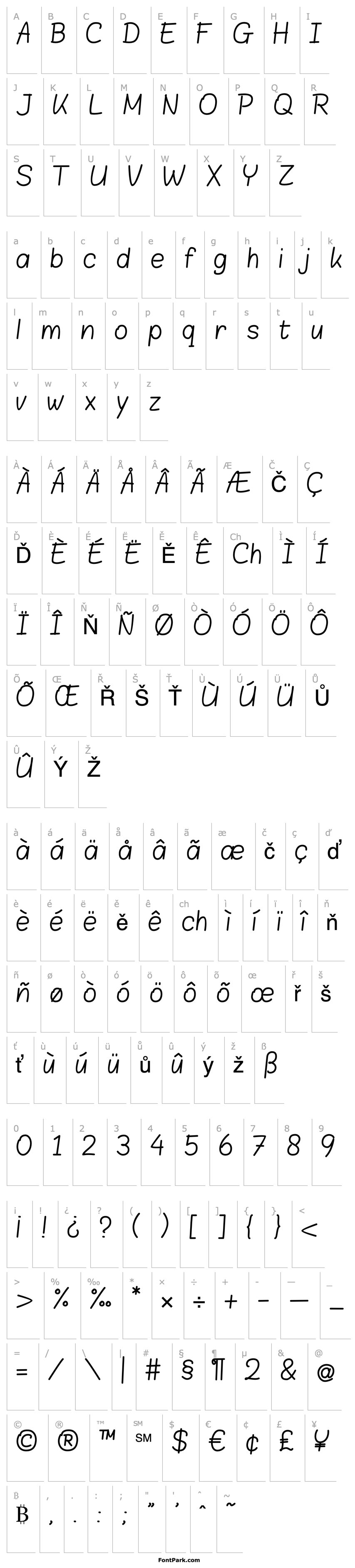 Overview Blokletters Balpen