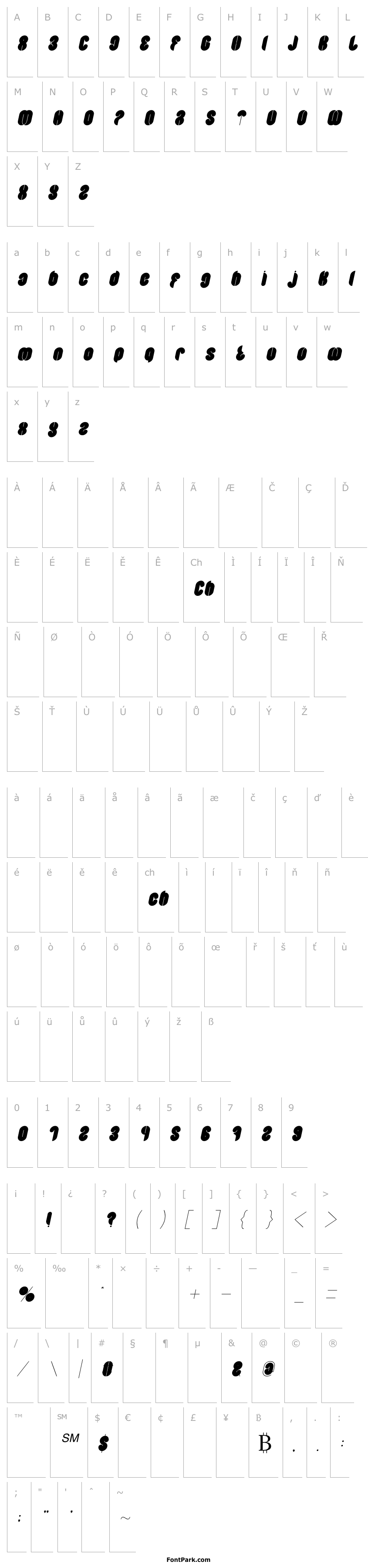 Overview Blowing Bubble Italic
