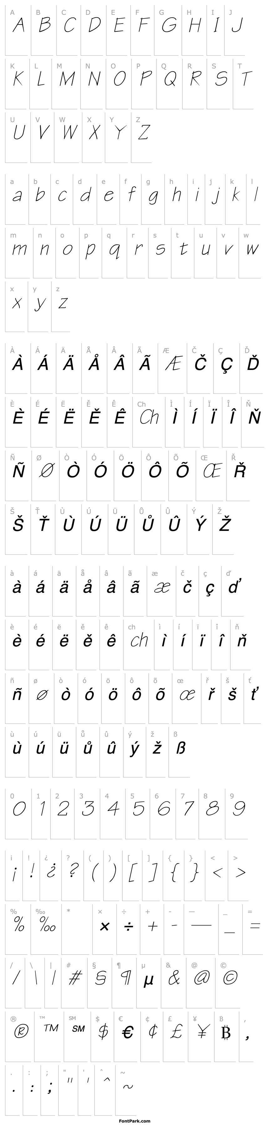 Overview Blueprint Italic