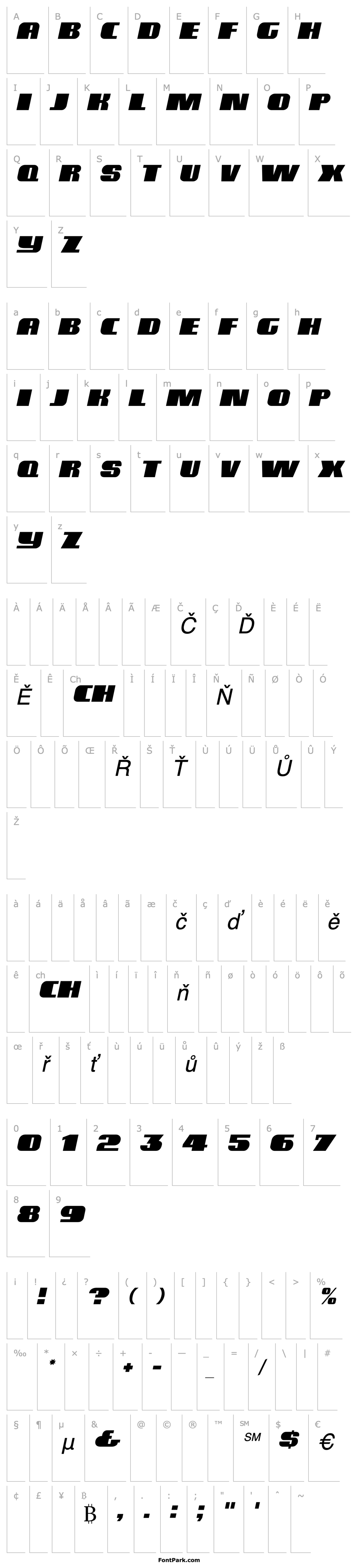 Overview BlutussCaps Italic