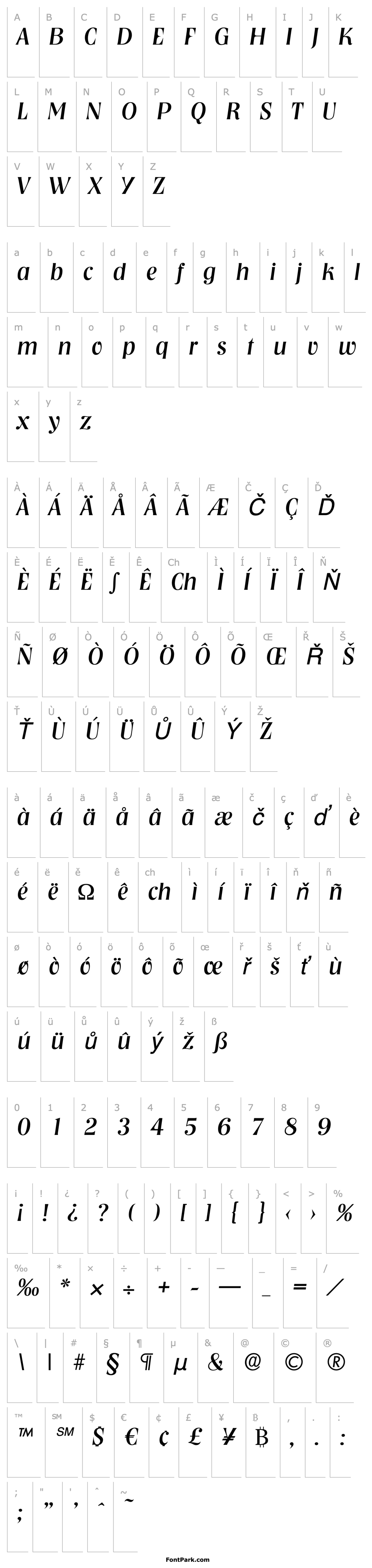 Přehled BobBecker Italic