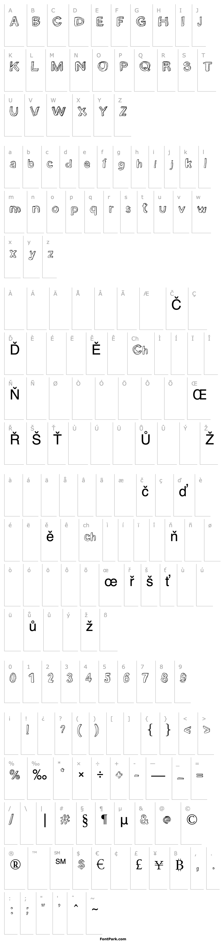 Overview bobsmade font