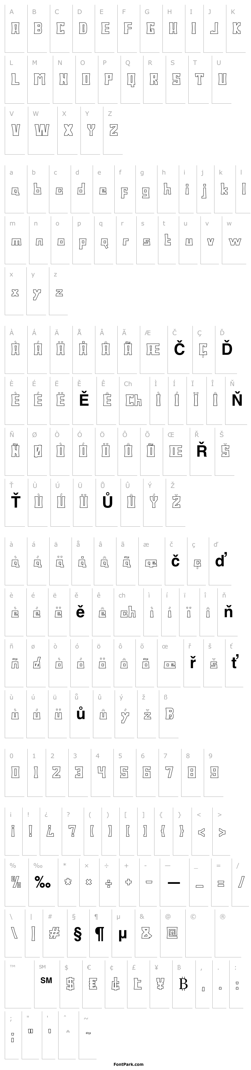 Přehled BodaxOutline